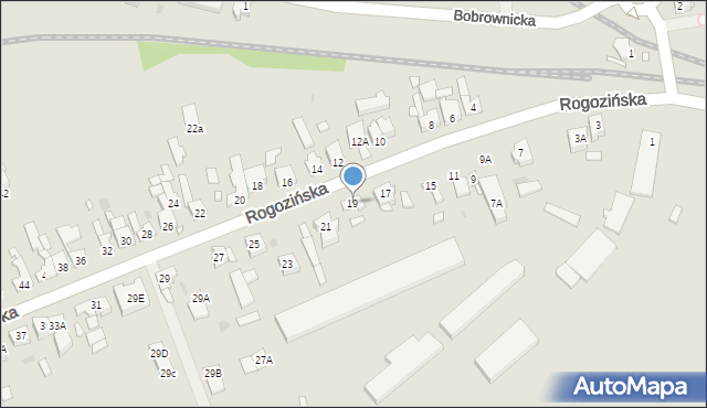 Wągrowiec, Rogozińska, 19, mapa Wągrowiec