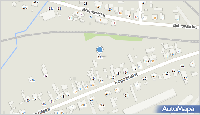 Wągrowiec, Rogozińska, 22a, mapa Wągrowiec