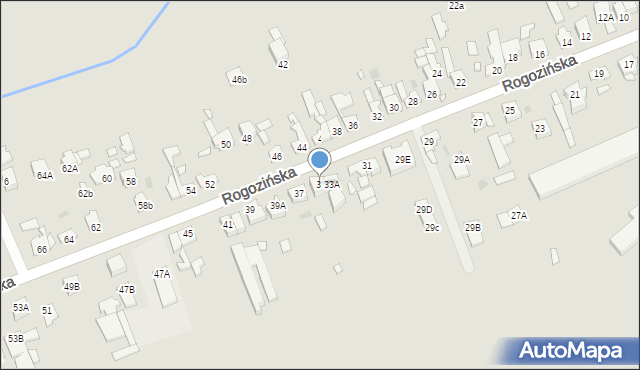 Wągrowiec, Rogozińska, 35, mapa Wągrowiec