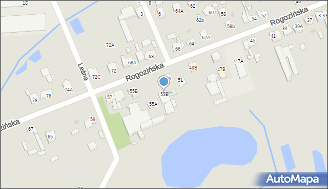 Wągrowiec, Rogozińska, 53B, mapa Wągrowiec