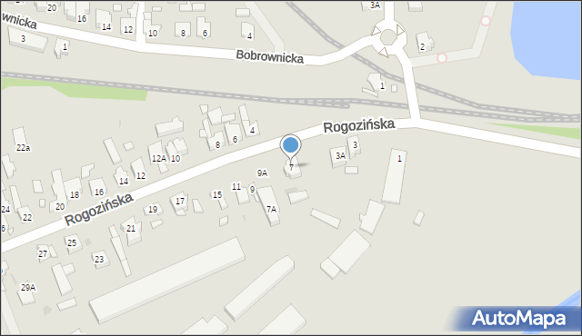 Wągrowiec, Rogozińska, 7, mapa Wągrowiec