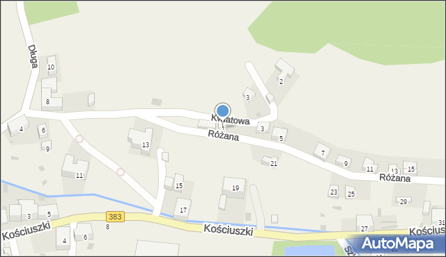 Walim, Różana, 1, mapa Walim