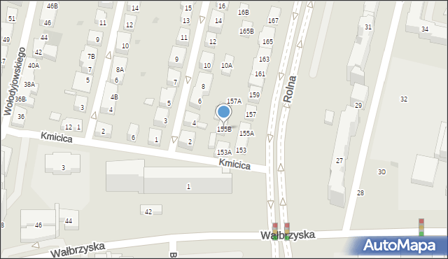 Warszawa, Rolna, 155B, mapa Warszawy