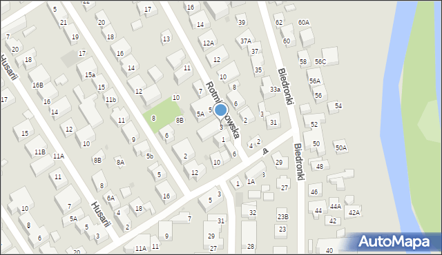 Warszawa, Rotmistrzowska, 3, mapa Warszawy