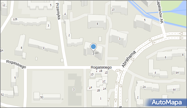 Warszawa, Rogalskiego Stanisława, 2, mapa Warszawy