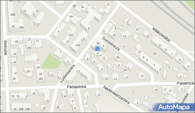 Warszawa, Rożnowska, 6A, mapa Warszawy