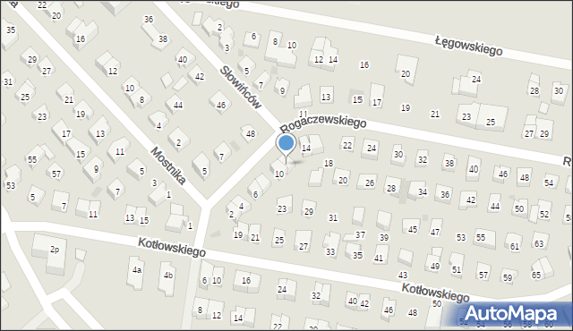 Wejherowo, Rogaczewskiego Feliksa, 12, mapa Wejherowo