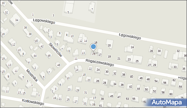 Wejherowo, Rogaczewskiego Feliksa, 15, mapa Wejherowo