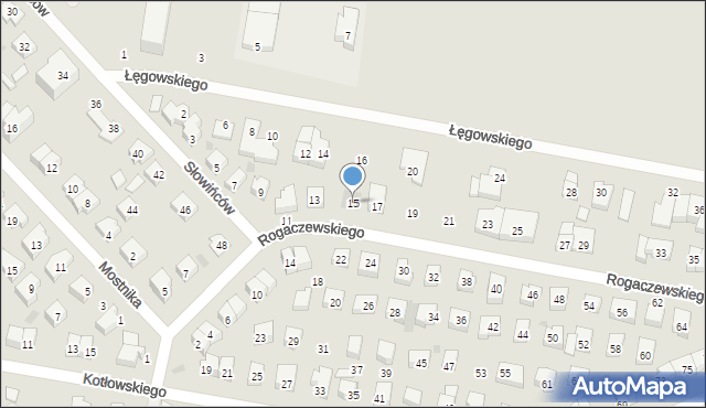 Wejherowo, Rogaczewskiego Feliksa, 15, mapa Wejherowo