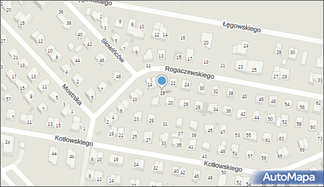 Wejherowo, Rogaczewskiego Feliksa, 18, mapa Wejherowo