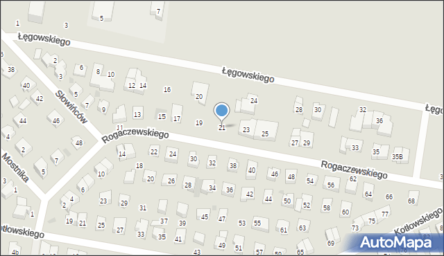 Wejherowo, Rogaczewskiego Feliksa, 21, mapa Wejherowo