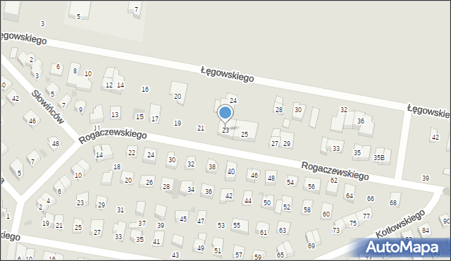 Wejherowo, Rogaczewskiego Feliksa, 23, mapa Wejherowo