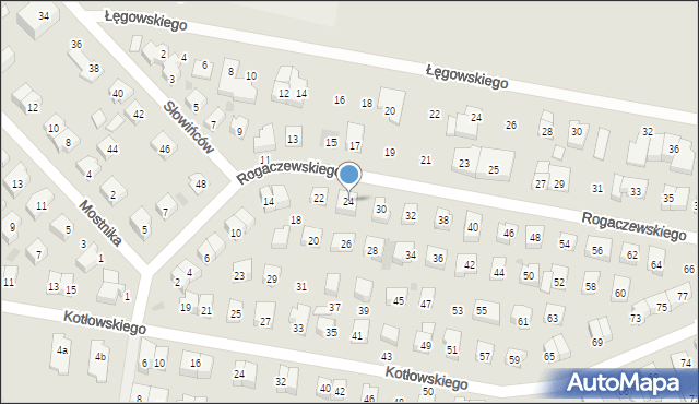 Wejherowo, Rogaczewskiego Feliksa, 24, mapa Wejherowo