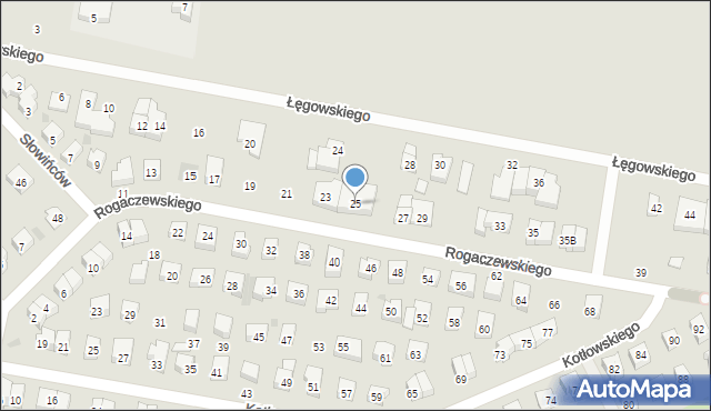 Wejherowo, Rogaczewskiego Feliksa, 25, mapa Wejherowo