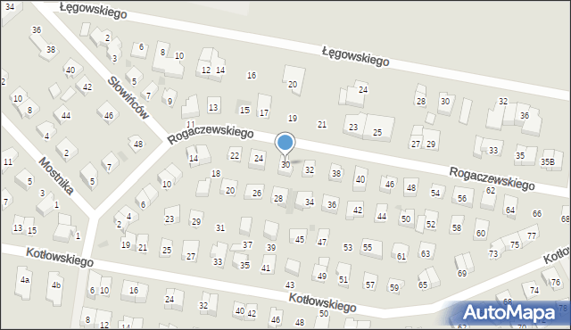 Wejherowo, Rogaczewskiego Feliksa, 30, mapa Wejherowo