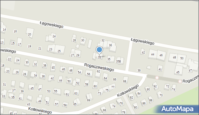 Wejherowo, Rogaczewskiego Feliksa, 33, mapa Wejherowo