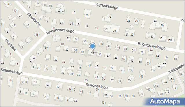 Wejherowo, Rogaczewskiego Feliksa, 34, mapa Wejherowo