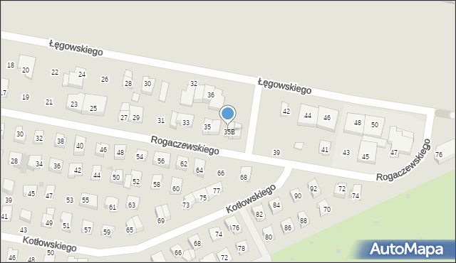 Wejherowo, Rogaczewskiego Feliksa, 35B, mapa Wejherowo