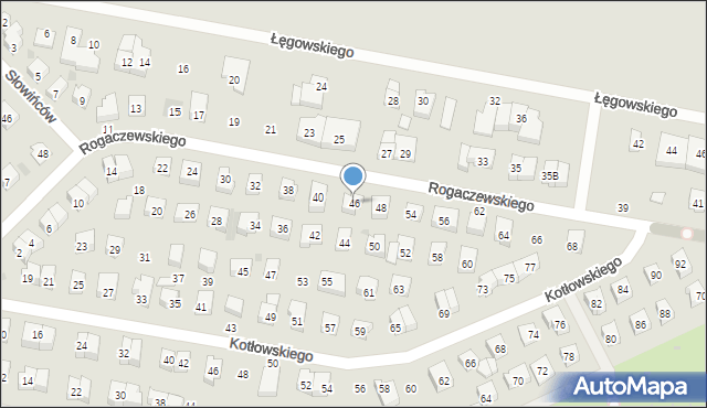 Wejherowo, Rogaczewskiego Feliksa, 46, mapa Wejherowo