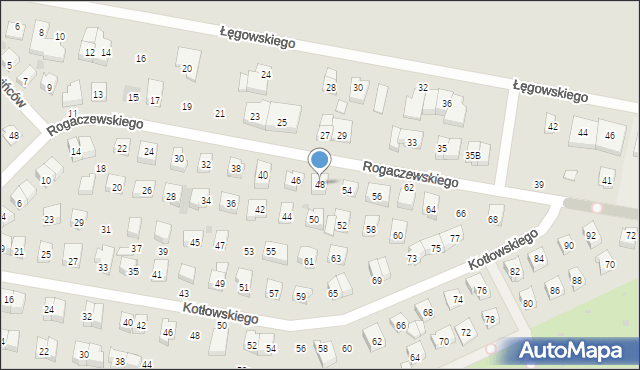 Wejherowo, Rogaczewskiego Feliksa, 48, mapa Wejherowo