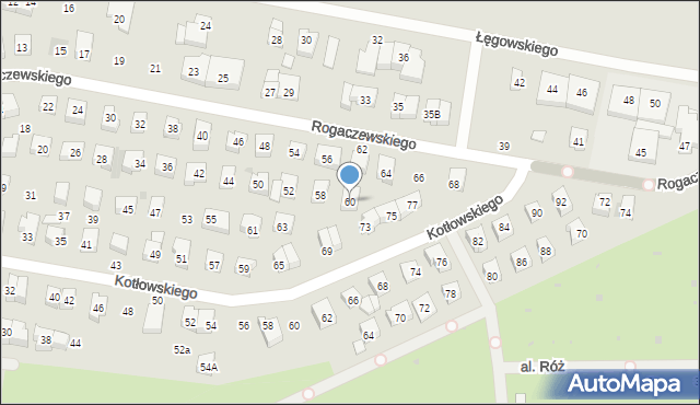 Wejherowo, Rogaczewskiego Feliksa, 60, mapa Wejherowo