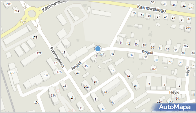 Wejherowo, Rogali Tomasza, 41A, mapa Wejherowo