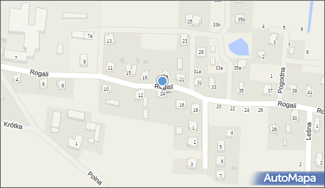 Wiele, Rogali Wincentego, 14, mapa Wiele