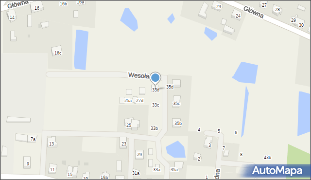 Wiele, Rogali Wincentego, 33d, mapa Wiele