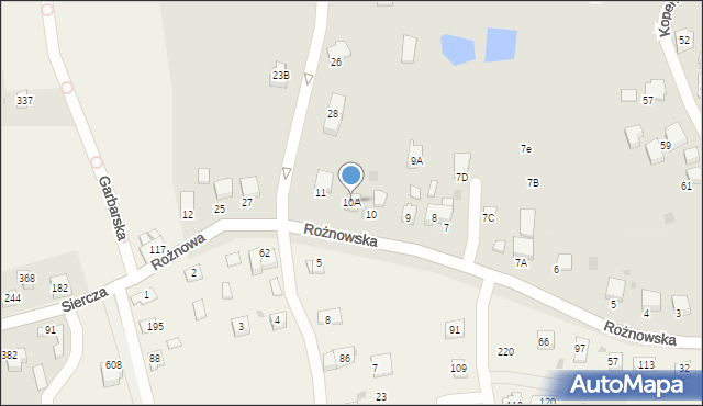 Wieliczka, Rożnowska, 10A, mapa Wieliczka