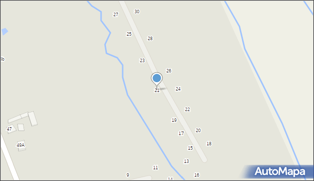 Wiskitki, Rodzinna, 21, mapa Wiskitki