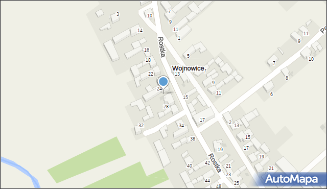 Wojnowice, Rostka, 26, mapa Wojnowice