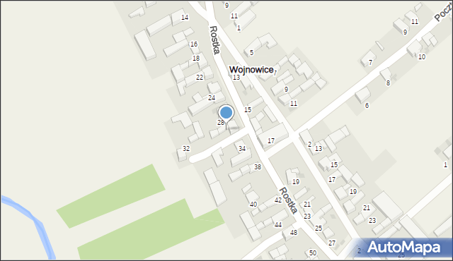 Wojnowice, Rostka, 30, mapa Wojnowice