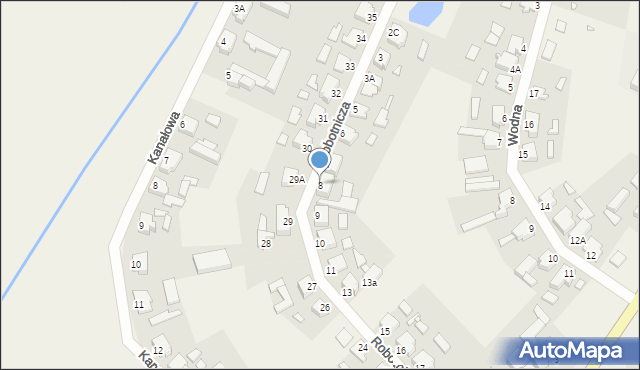 Wojnowice, Robotnicza, 8, mapa Wojnowice