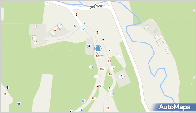 Wola Kalinowska, Rowerowa, 104, mapa Wola Kalinowska