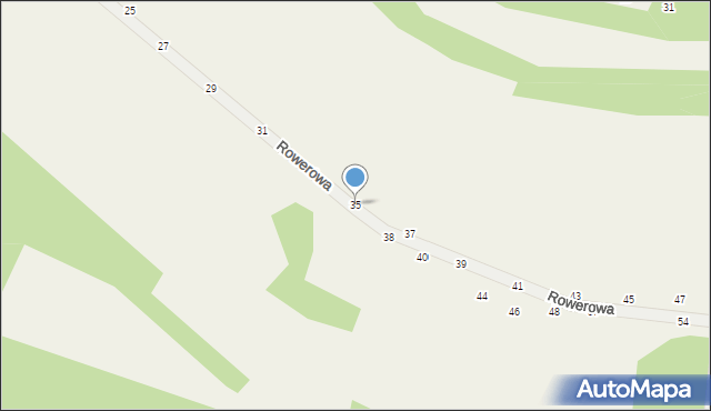 Wola Kalinowska, Rowerowa, 35, mapa Wola Kalinowska