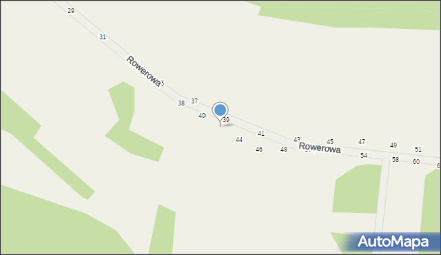 Wola Kalinowska, Rowerowa, 42, mapa Wola Kalinowska