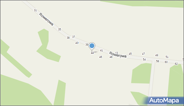 Wola Kalinowska, Rowerowa, 44, mapa Wola Kalinowska
