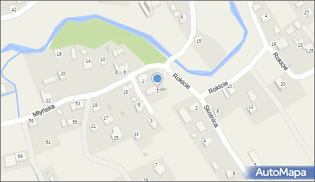 Wola Radziszowska, Rokicie, 2, mapa Wola Radziszowska