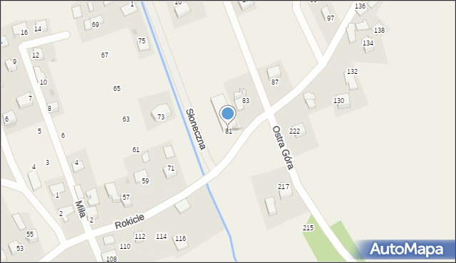 Wola Radziszowska, Rokicie, 81, mapa Wola Radziszowska