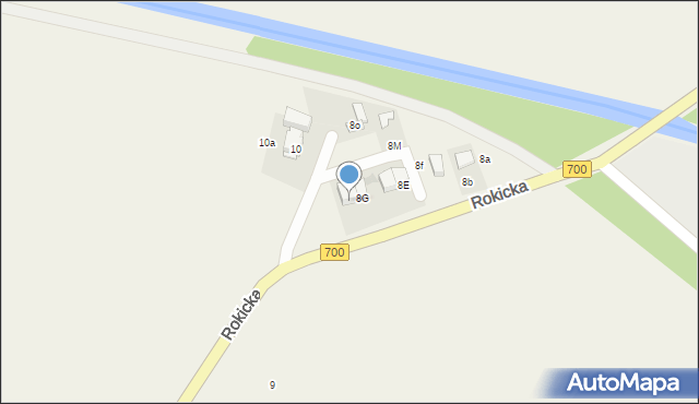 Wolica, Rokicka, 8h, mapa Wolica