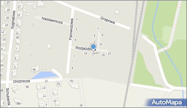 Wrocław, Rozjazdowa, 17, mapa Wrocławia