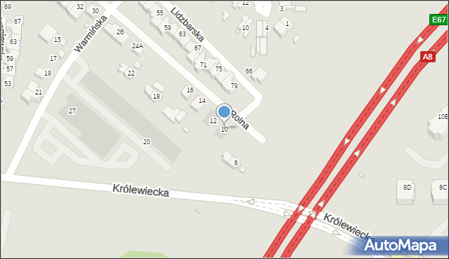 Wrocław, Rolna, 10, mapa Wrocławia