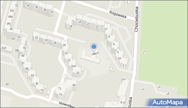 Wrocław, Rogowska, 18A, mapa Wrocławia