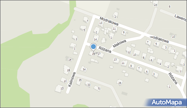 Wyrzysk, Różana, 19, mapa Wyrzysk