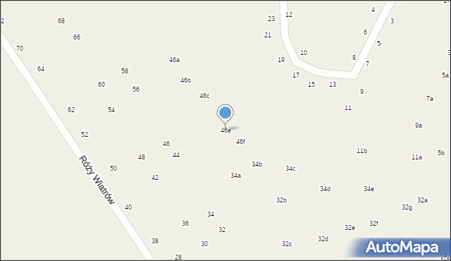 Wytowno, Róży Wiatrów, 46e, mapa Wytowno