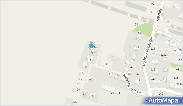 Zabierzów, Rodziny Poganów, 43N, mapa Zabierzów