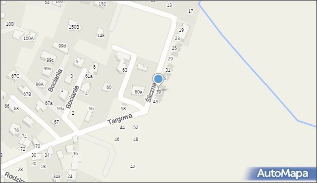 Zabierzów, Rodziny Poganów, 50c, mapa Zabierzów