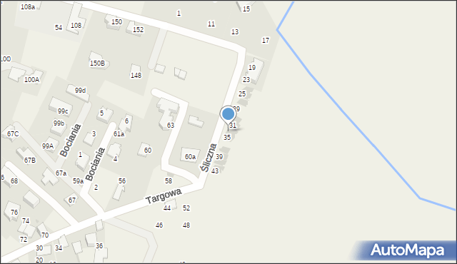 Zabierzów, Rodziny Poganów, 50f, mapa Zabierzów