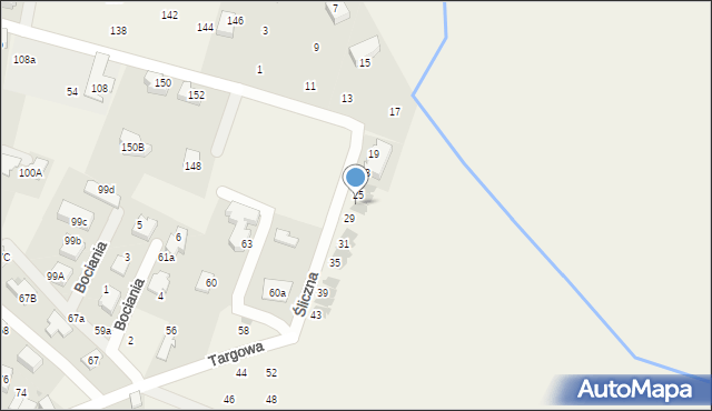 Zabierzów, Rodziny Poganów, 50i, mapa Zabierzów