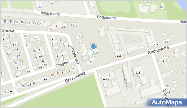 Zabrze, Roosevelta Franklina Delano, 131, mapa Zabrza
